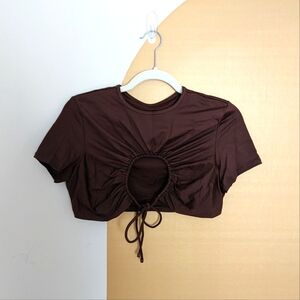 (NWOT) SKIMS Ruched Swim Tee